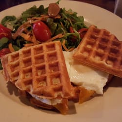 Crown Victoria - Brooklyn, NY, United States. Potato waffle sandwich