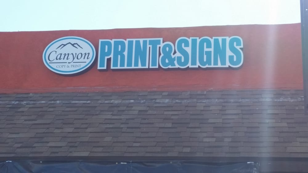 Canyon Print And Signs