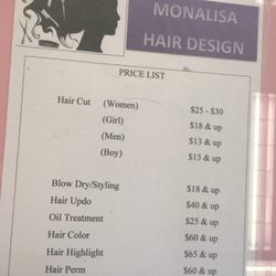 Monalisa Hair Design 21 Reviews Hair Salons 46859 Warm