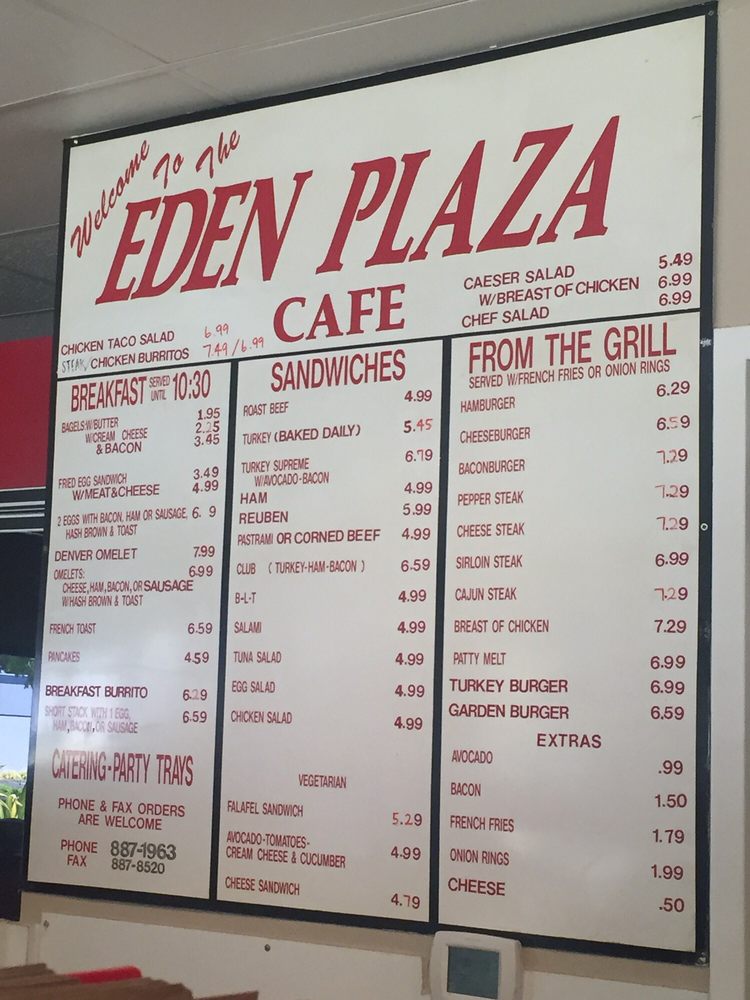 Eden Plaza Cafe Hayward Ca Menu Eden Plaza Cafe Hayward Ca Menu