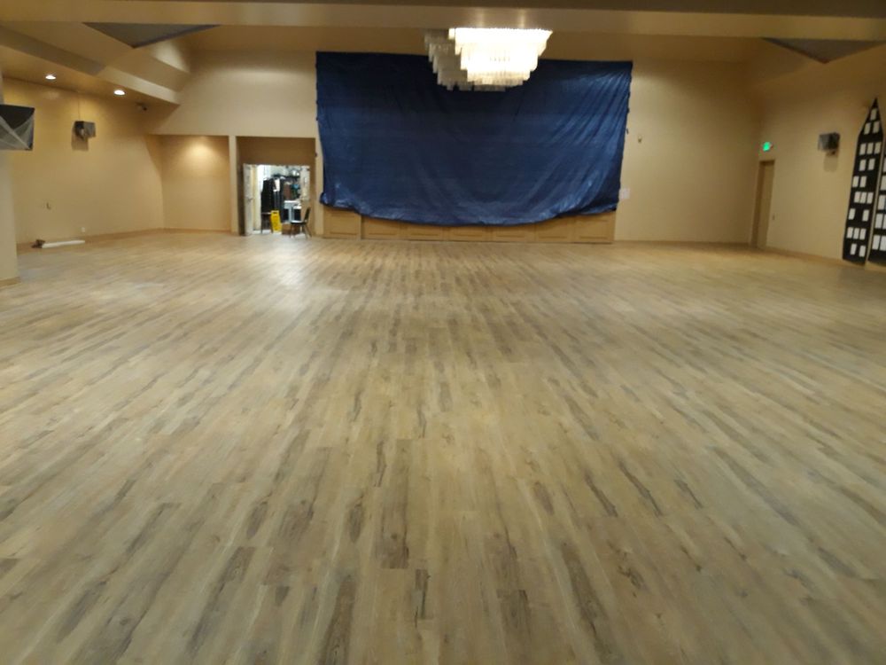 Vinyl Planks Install In A Auditorium Yelp