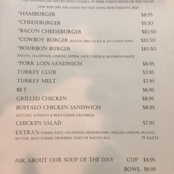 foleys bar grill bars 103 bonham rd saluda sc saludas menu