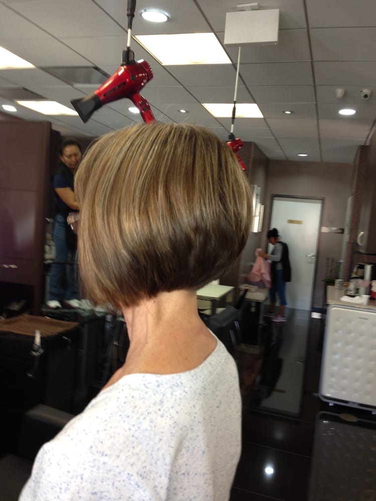 "haircut Orange County Irvine 92604 Short haircut aline bob haircut