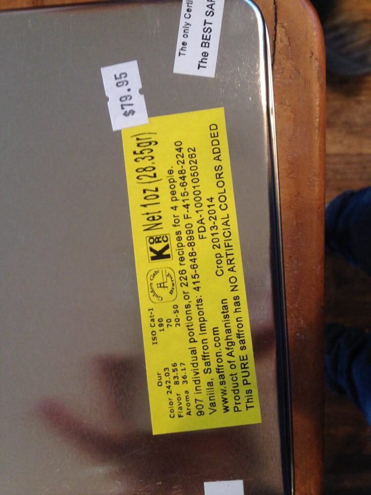 Vanilla Saffron Imports 13 Reviews Specialty Food 585 Potrero Ave