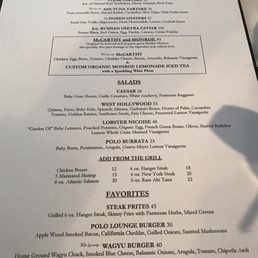 Photos For The Polo Lounge Menu Yelp Photo Of The Polo Lounge Beverly Hills Ca United States Lunch Menu