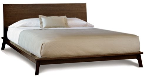 the catalina platform bed in american black walnut by copeland of