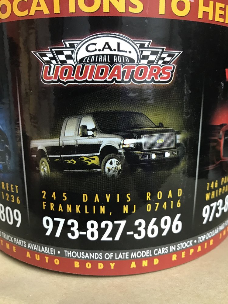 Central Auto Liquidators Auto Parts & Supplies 245 Davis Rd, Franklin, NJ Phone Number Yelp