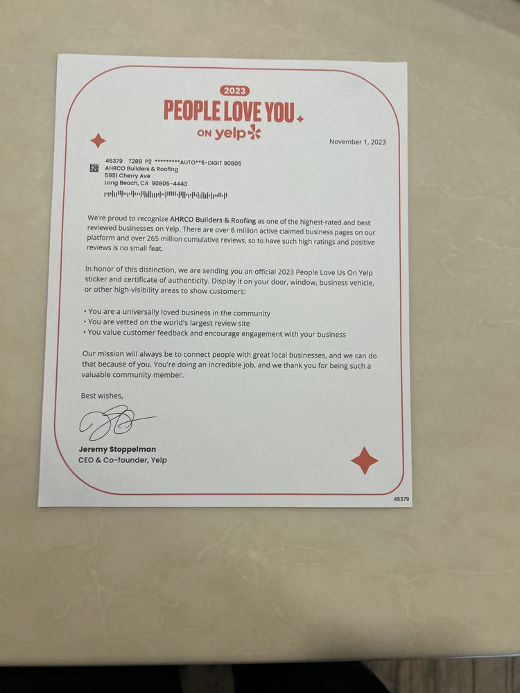 AHRCO Builders & Roofing