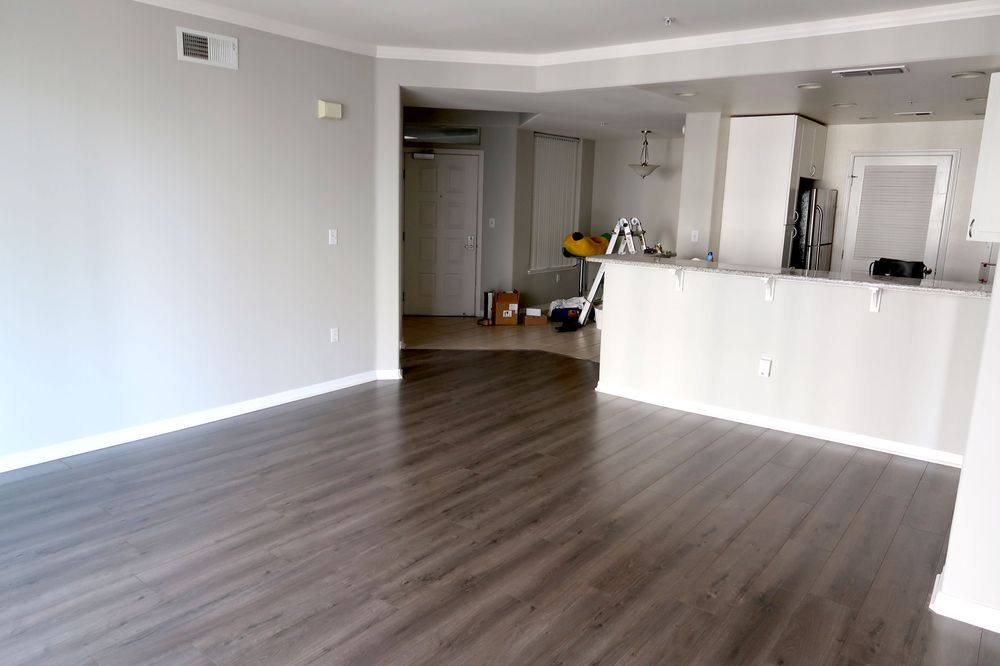 Beautiful Laminate Flooring In Living Room Yelp
