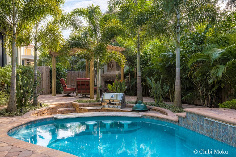 Landscape Fusion Outdoor Living New Heated spa pool with ... Landscape Fusion Outdoor Living New Heated spa pool with ... on Outdoor Living Pool And Spa id=51496