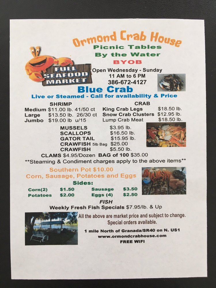 Ormond Crab & Seafood Market Seafood Markets 801 N US Highway 1