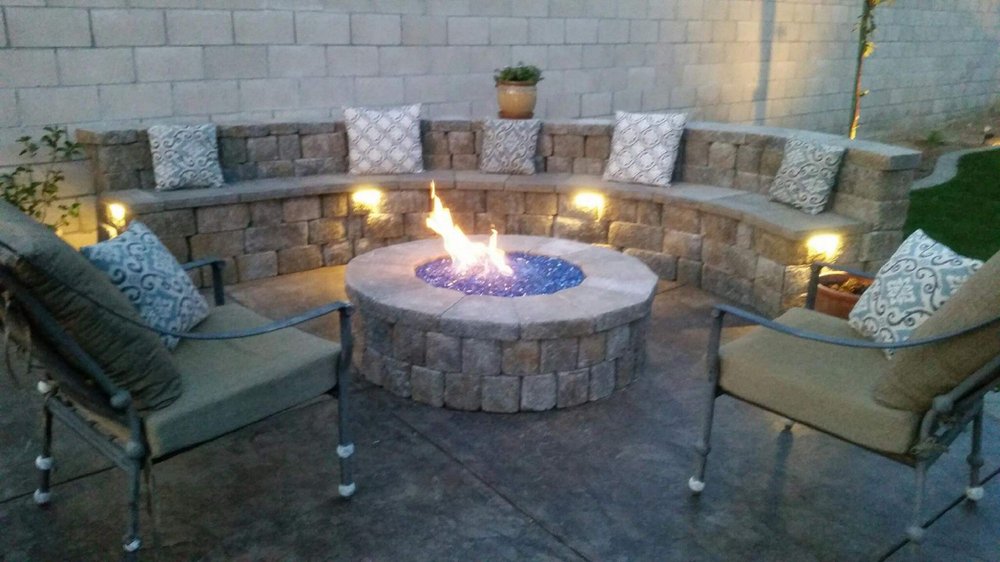 Amazing Fire Pit And Outdoor Seating Area Their Work Is Great Yelp Photo Of Arroyo Grande Landscaping Arvin Ca United States Amazing Fire Pit