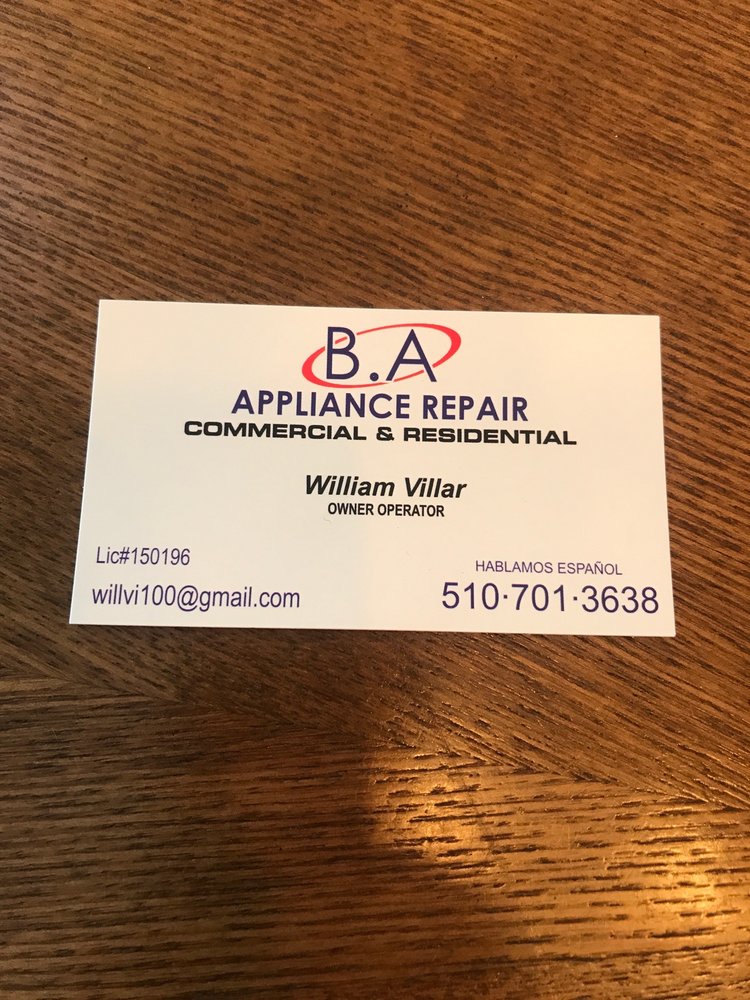 B.A Appliance Repair