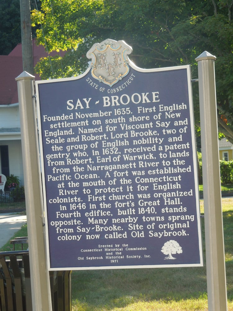 Old Saybrook Historical Marker Landmarks & Historical Buildings 315
