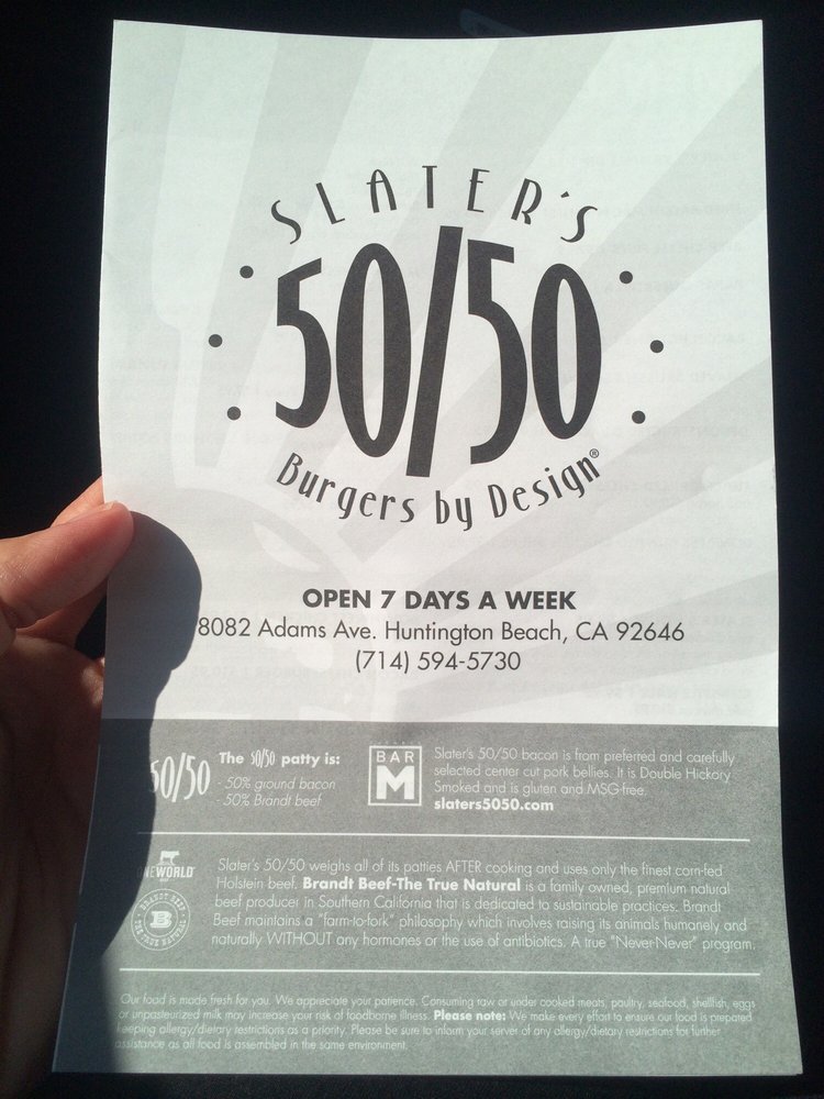 Slater’s 50/50 Huntington Beach Sports Bars 17071 Beach Blvd, Huntington Beach, CA