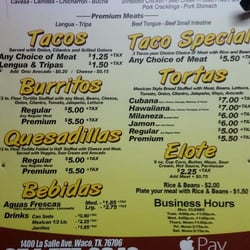 El Palenque Mexican Restaurant Menu El Palenque Mexican Restaurant Menu