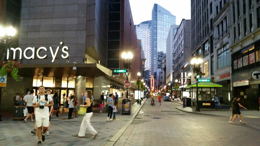Macy S Restaurants And Create A Hening City Scene At Photo Of Downtown Crossing Boston Ma United States Macy S Restaurants