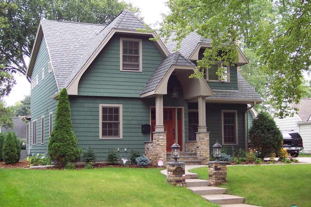 Roofing And Siding Project In Edina We Used 1 Blue Label Cedar