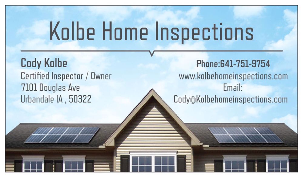 image of business Kolbe Home Inspections