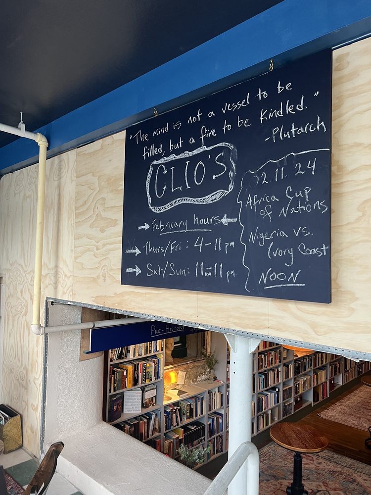 Clio's Bookstore and Bar