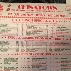 Chinatown Gourmet 10 Reviews Chinese 1560 Hustonville Rd