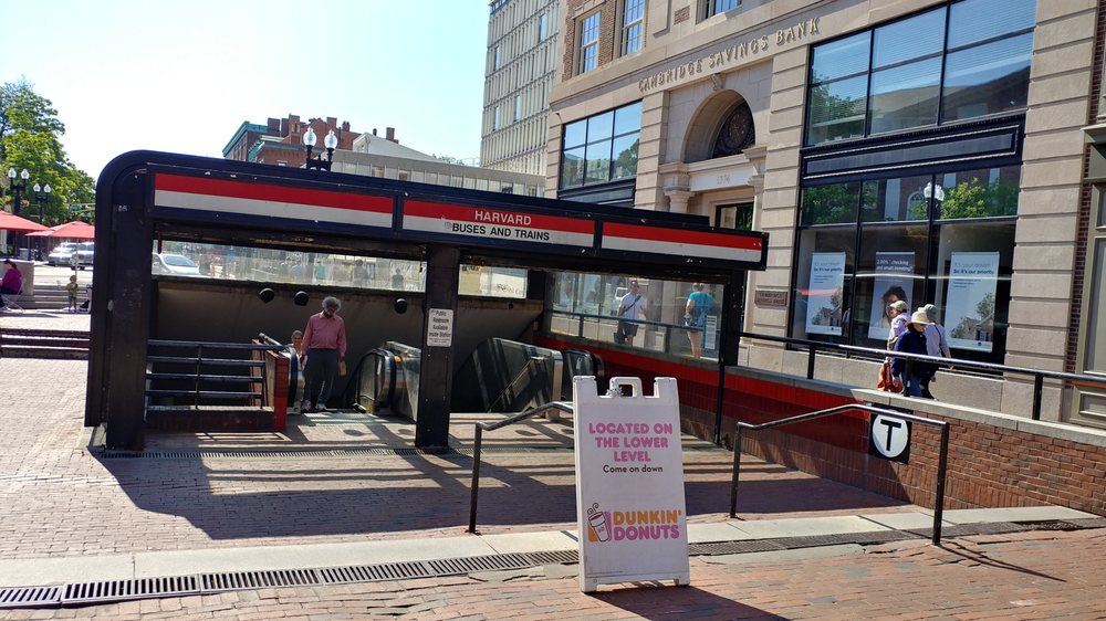 Harvard Square MBTA Station Red Line & Buses 13 Photos Train