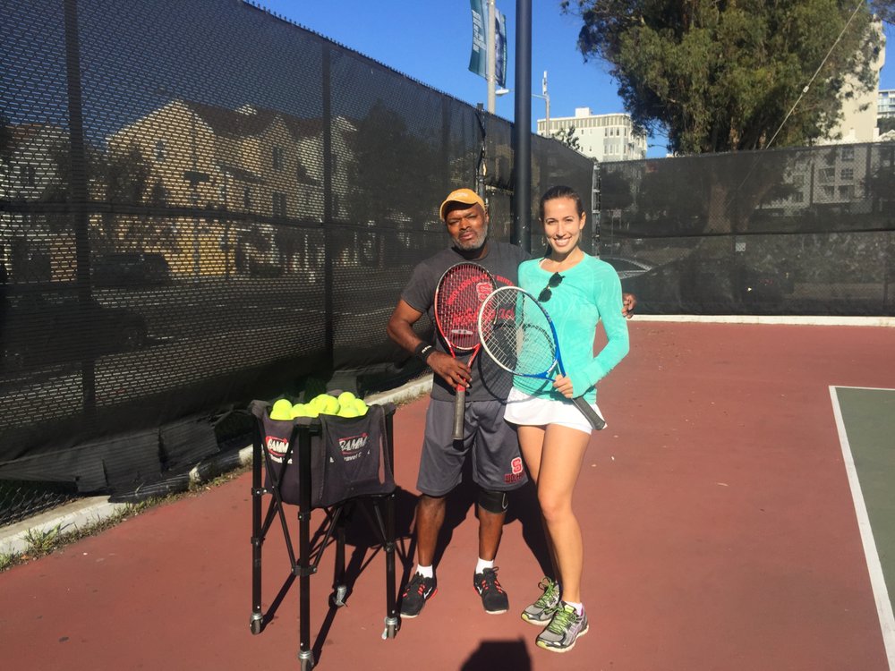 Photo of Tennis Lessons By Mcclain - San Francisco, CA, United States. Coach McClain and Adrianna