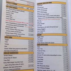 screamer menu