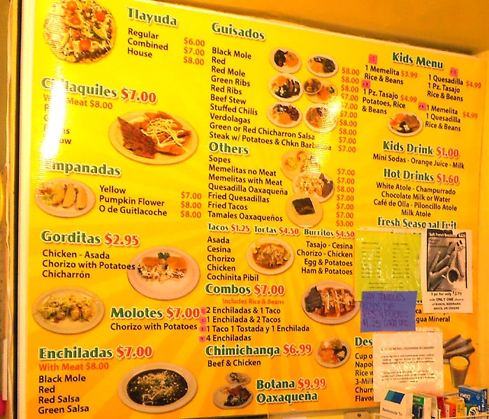 Taqueria Restaurant Oxaca Menu In Jersey City Taqueria Restaurant Oxaca Menu In Jersey City