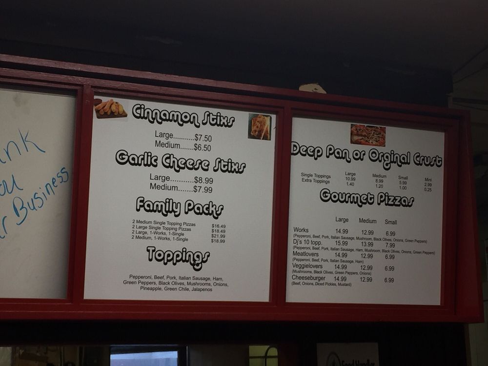 Dj’s Pizza Pizza 410 W Broadway Ave, Bloomfield, NM Restaurant