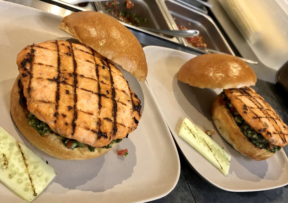 Coho Salmon burger - Yelp