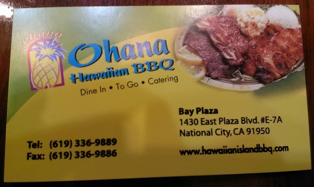 Ohana hawaiian bbq coupons