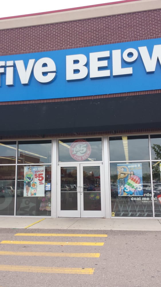 Five below Department Stores 19211 W Rd, Downriver, Woodhaven, MI