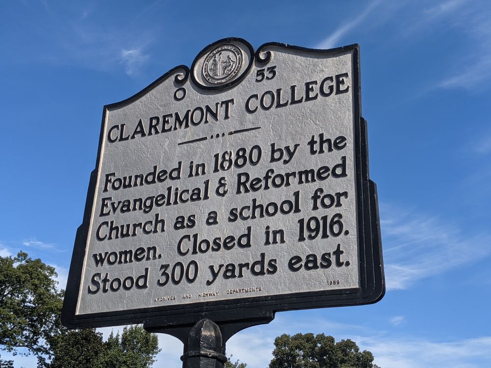 Claremont College Historical Marker