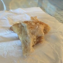 Photo of Garys Bakery - Christiansted, Virgin Islands, U.S. Virgin Islands. Apple turnover..  very chewy and doughy, not flaky at all .  This was my shared 1/2 shared and I couldn't finish it.