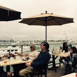 Photo of Point Loma Seafoods - San Diego, CA, United States. Upper seating deck with bay view