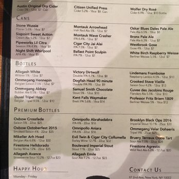 Cooper S Craft And Kitchen Beer Menu Cooper S Craft And Kitchen Beer Menu