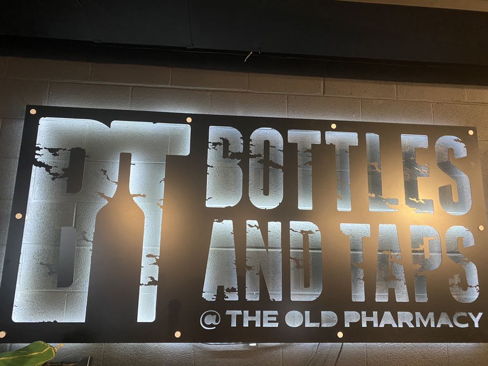 Bottles and Taps at The Old Pharmacy