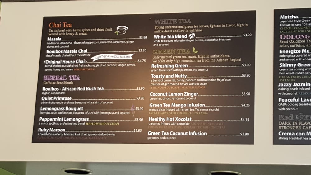 Drink Menu Board Yelp