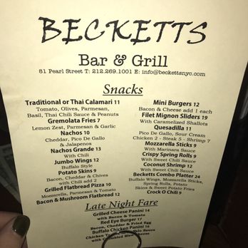Beckett S Bar Grill Order Food Online 121 Photos 203