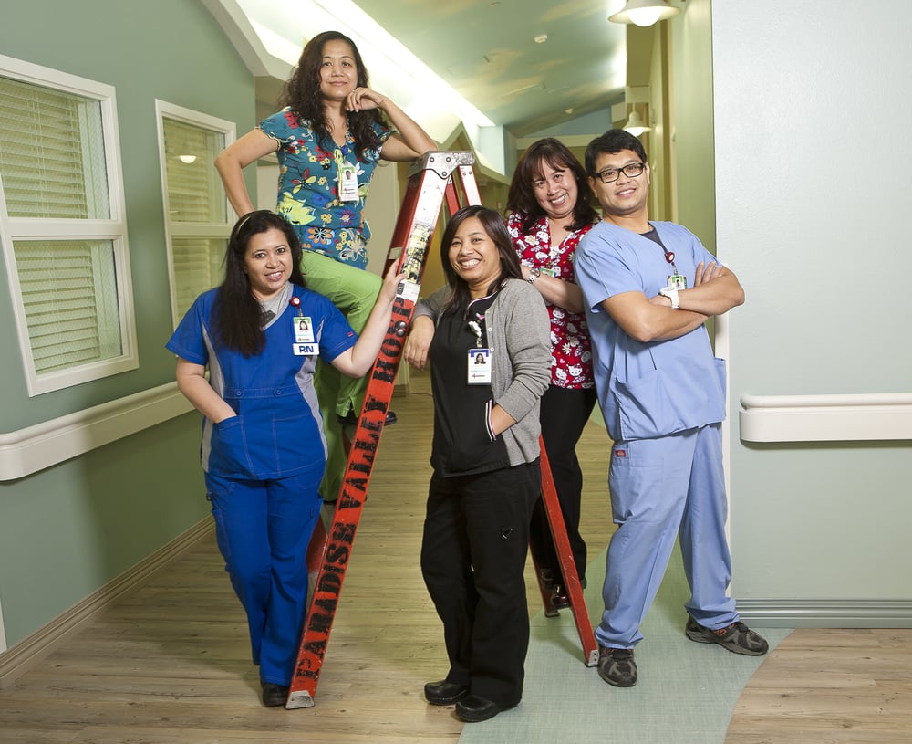 san diego spine joint center nurses celebrate opening of new paradise valley hospital san diego