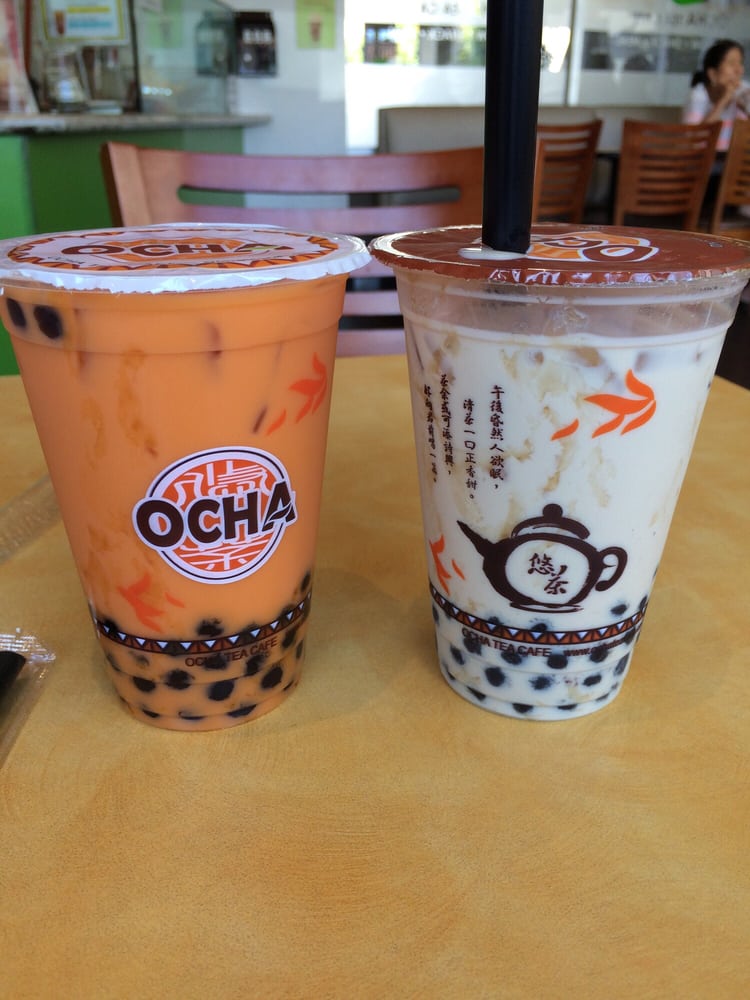 Boba thai tea and boba milk tea - Yelp