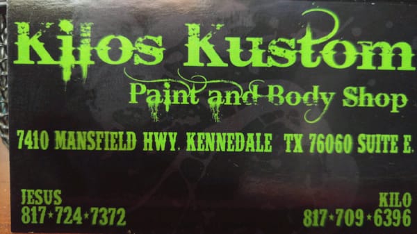 Kilos Kustoms 7410 Mansfield Hwy Kennedale Tx Auto Body S Hotels Nearby
