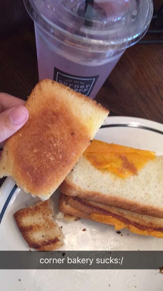 There Was A Single Inch Wide Of Cheese On My Grilled Photo Of Corner Bakery Cafe Manhattan Beach Ca United States There Was