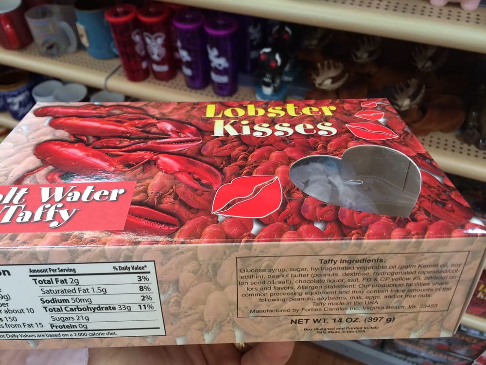 Maine Irony Salt Water Taffy Lobster Kisses Manufactured In Photo Of Supercenter Ellsworth Me United States Maine Irony Salt