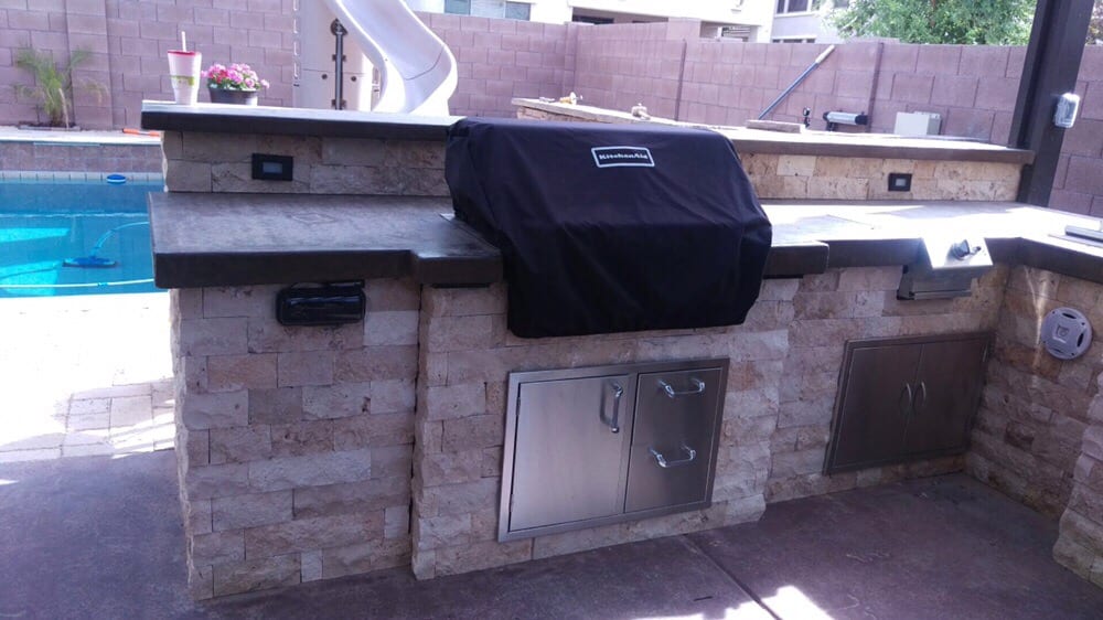 Stone Accent And Concrete Countertops Yelp Photo Of Cruz Masonry Fencing And Decorative Gilbert Az United States Stone