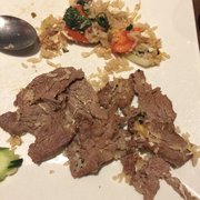Photo of Arunee Thai - Jackson Heights, NY, United States. Overcooked Chewy Dry Beef!!!