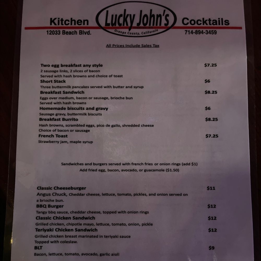 Lucky Johns Kitchen and Cocktails