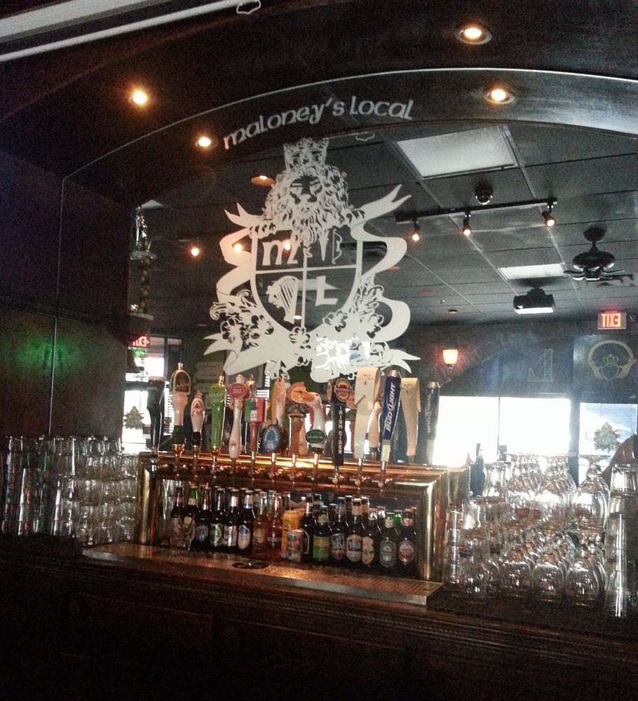 Very Cool Etched Glass Mirror Behind The Bar Maloney S Yelp Photo Of Maloney S Local Irish Pub Tampa Fl United States Very Cool