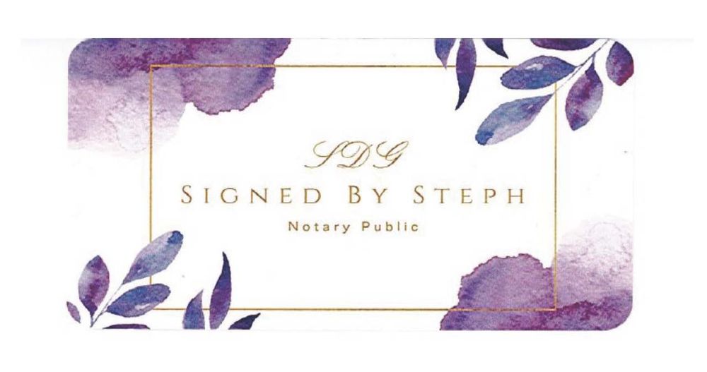 Signed By Steph